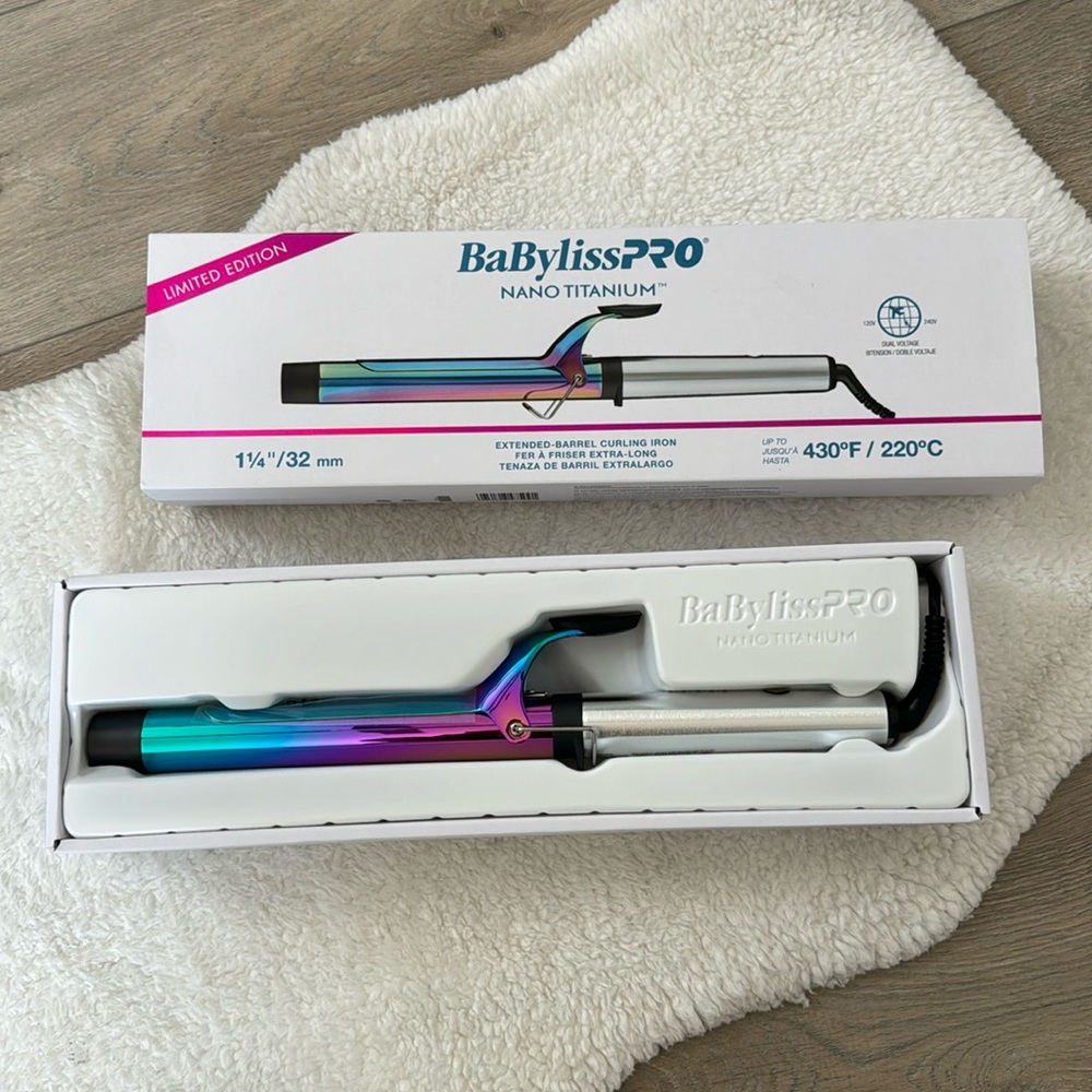BABYLISSPRO® NANO TITANIUM™ LIMITED EDITION IRIDESCENT 1¼" CURLING IRON